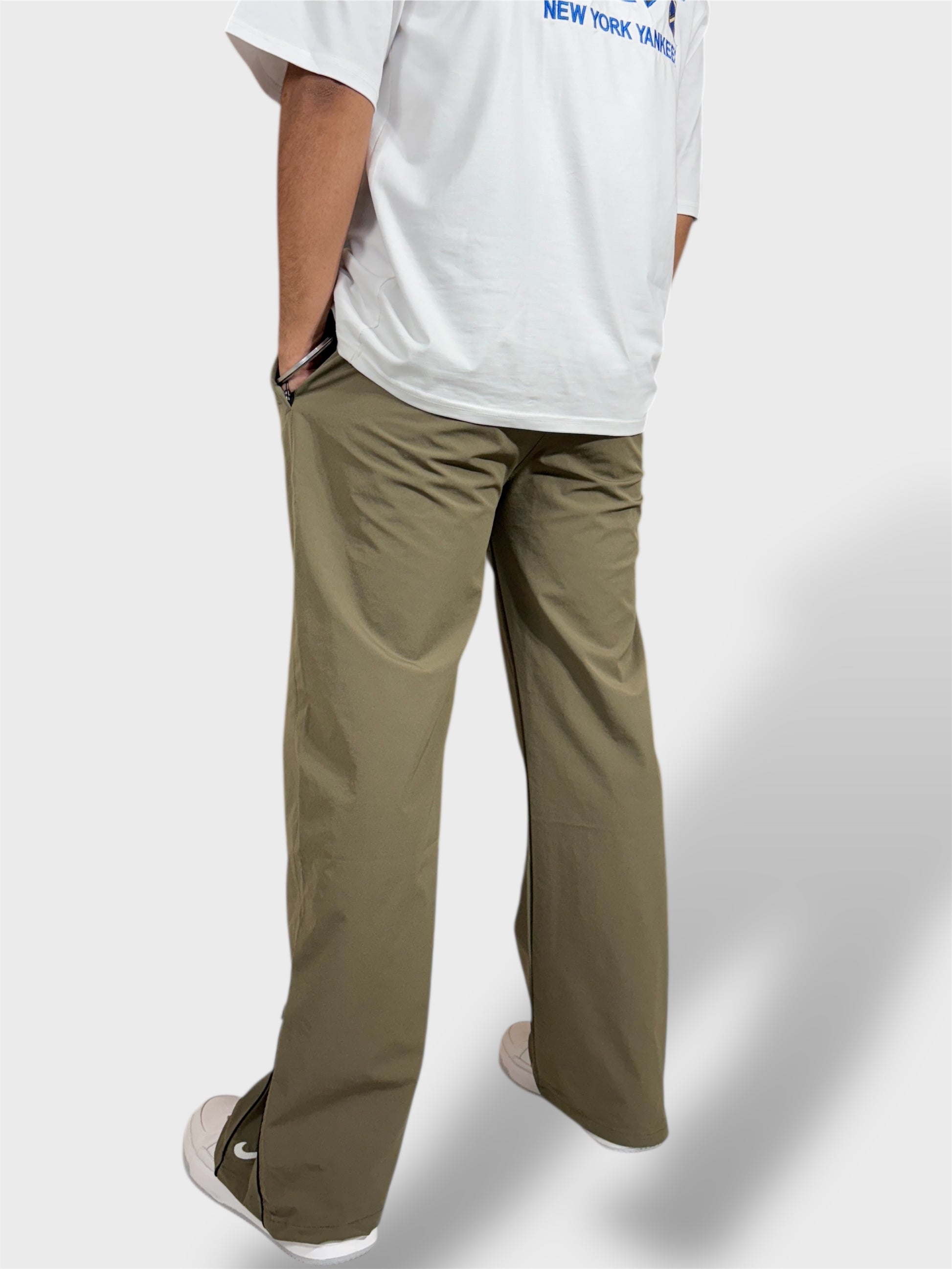 Spring Summer Olive Green Daily Wear Pajamas