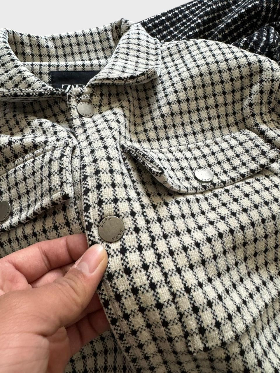 Off White Regular Fit Shacket For Men