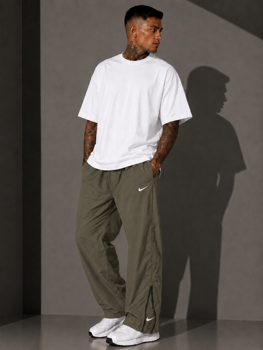 All Seasons Olive Green Daily Wear Pajamas