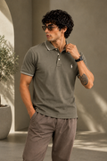 Olive Green-Sporty and Bold Polo T-Shirt For Men