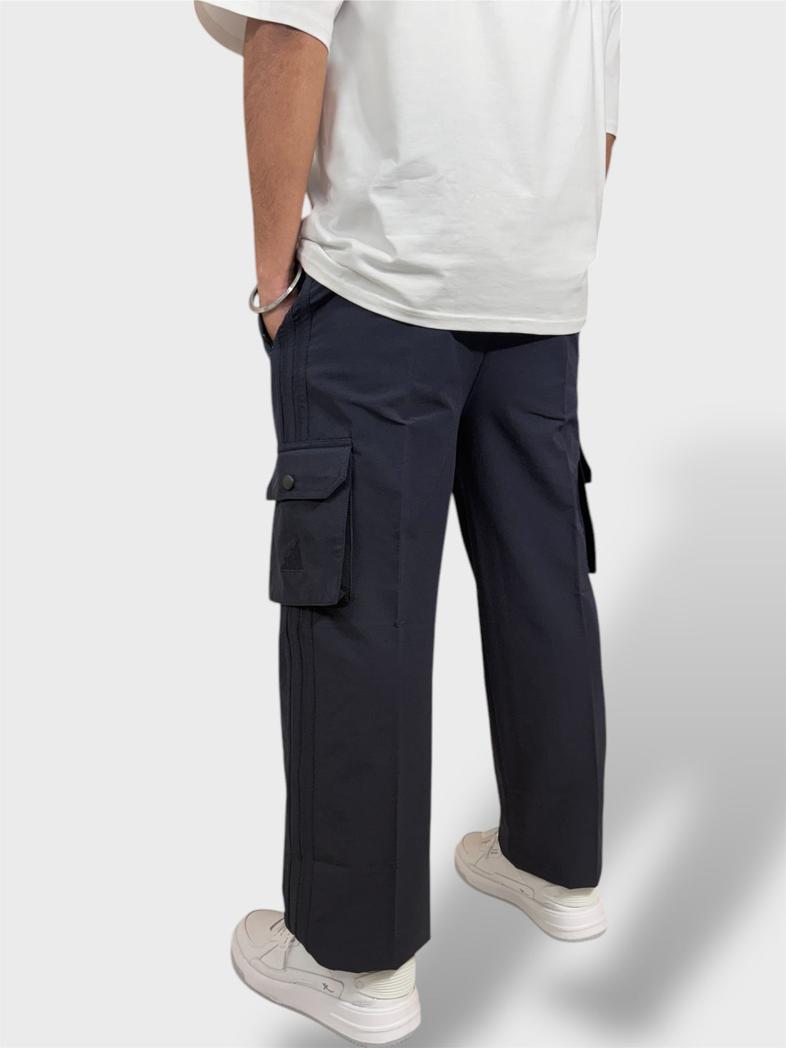 Premium Dark Blue Cargo Pants For Men