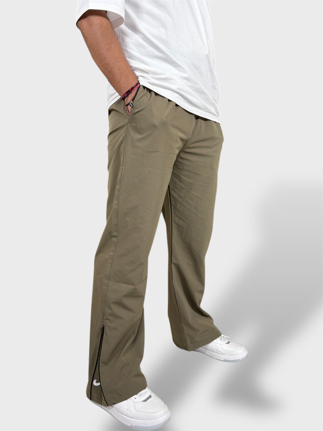 Spring Summer Olive Green Daily Wear Pajamas