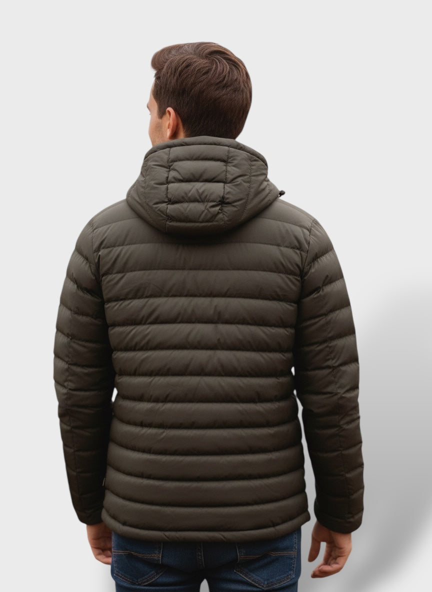 Olive Green-Men's Full Sleeve Jacket