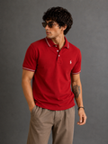 Red-Sporty and Bold Polo T-Shirt For Men