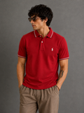 Red-Sporty and Bold Polo T-Shirt For Men