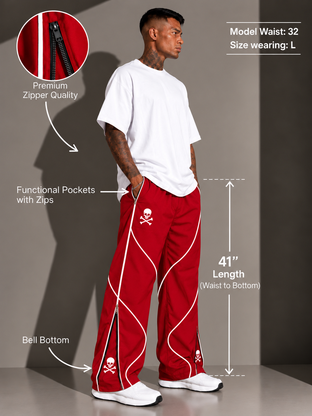 Premium All Seasons Red Daily Wear Pajamas