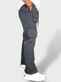 Relax Fit Dark-Grey Travel Cargo Pants