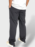 Relax Fit Dark-Grey Travel Cargo Pants