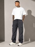 Relax Fit Dark-Grey Travel Cargo Pants