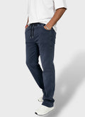 Slate Blue Men's Stretchable Track Pants & Pajamas