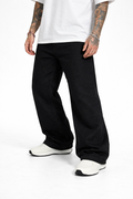 Straight Fit Black Jeans-Side