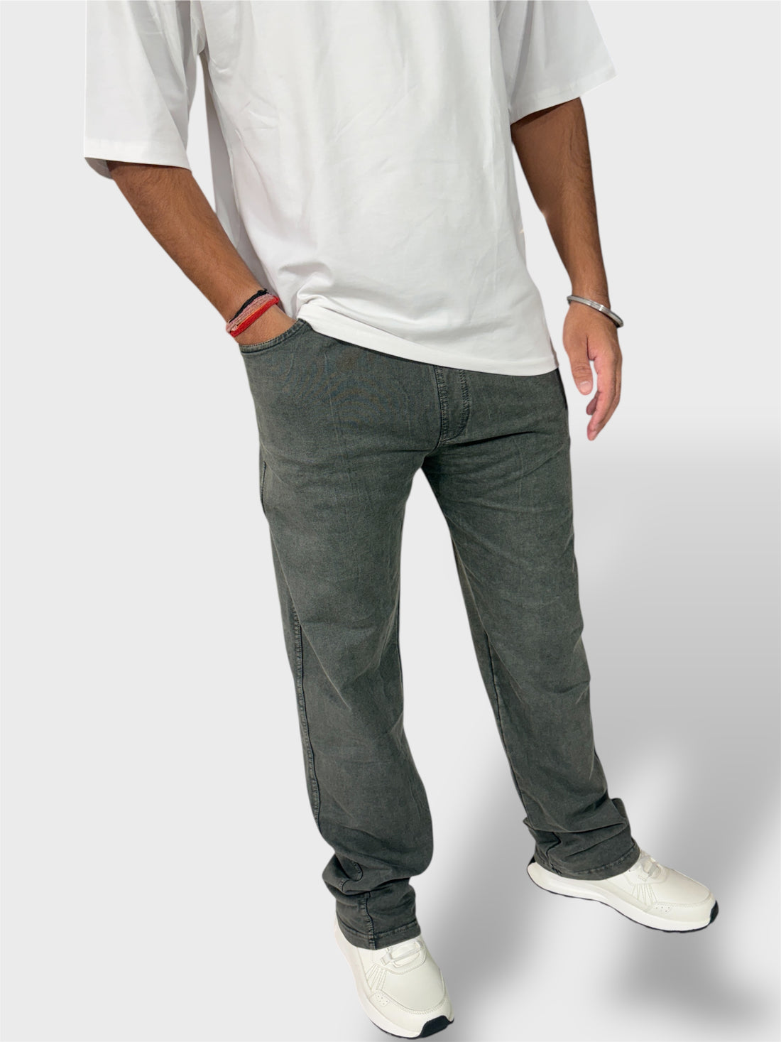 Graphite Grey Men's Stretchable Track Pants & Pajamas