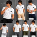 White-Sporty and Bold Polo T-Shirt For Men_All
