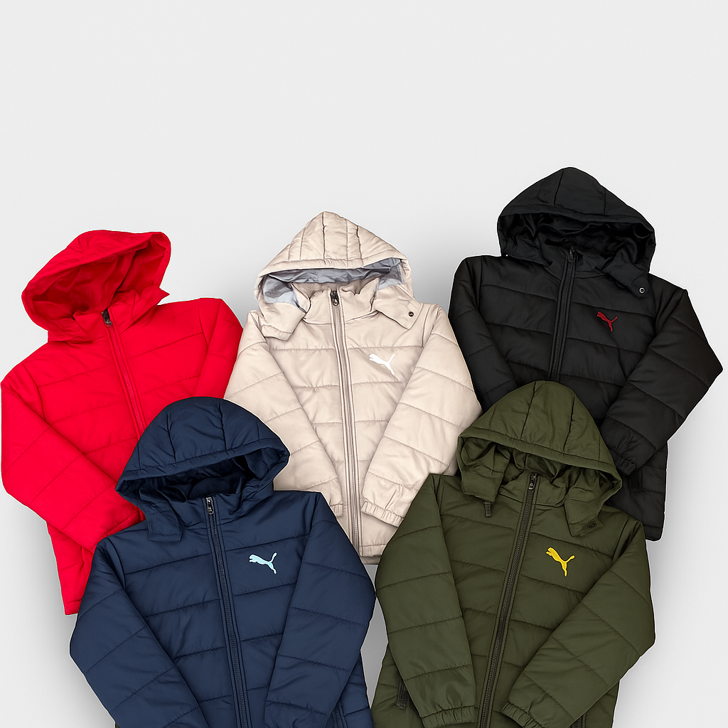 Winterwear-Highly Insulated Off-White Winter Jacket for Kids